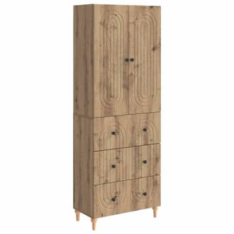 vidaXL Juego De Armarios 2 Uds. Roble Artisan Madera De Ingenier&iacute;a Vidaxl