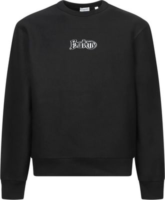 Burberry Zwart Sweatshirt Klassieke Ronde Hals - Heren - Sweatshirts - Zwart - S - Katoen - Hoodies & sweatvesten