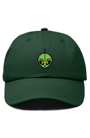Dalix Duder Alien Dad Cap in Dark Green at Nordstrom