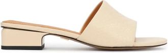 Kazar Lucia Muilezel met Hak - Dames - Muiltjes - Beige - 40 EU - Leer - Schoenen