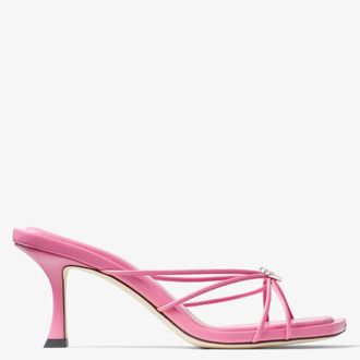Jimmy Choo London Indiya 70mm Leather Mule Sandals