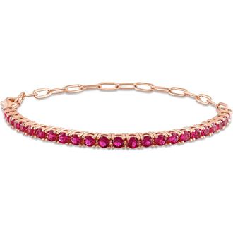 Delmar CZ Tennis Bracelet in Red at Nordstrom Rack