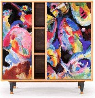 StoryZ Aparador multicolores 3 puertas L 94 cm