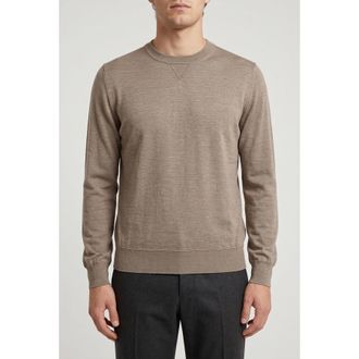 Brunello Cucinelli Beige Cashmere Silk Sweater, Brand Size 48 (US Size 38)