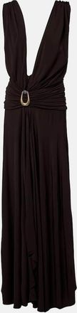 CHRISTOPHER ESBER Stone Pin draped jersey maxi dress
