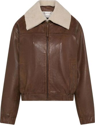 Seventy Jassen, Dames, Bruin, XS, Leer, Aviatore Jacket