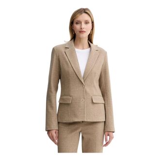 Fracomina Blazer Punto Milano - - Jackets - Donna - Beige - S
