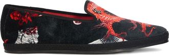 Roberto Cavalli Mocassini con stampa - Nero