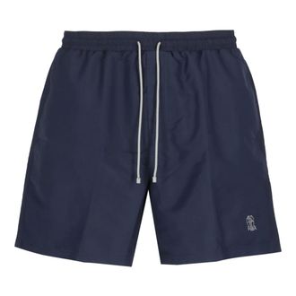 Brunello Cucinelli Brunello Cucinelli, Beachwear, male, Blue, Size: XL Swim Shorts