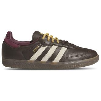 adidas Womens adidas Originals Samba - Soccer Shoes - Brown / Warm Vanilla / Maroon Size 10.0