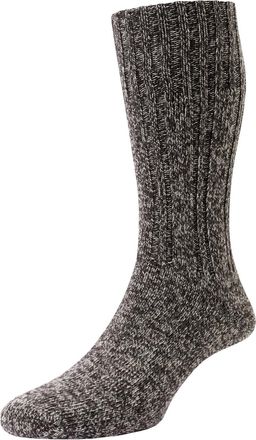 Hj Hall 1 Pair HJ Merino Wool Boot Socks HJ213 Brown Marl 6-11