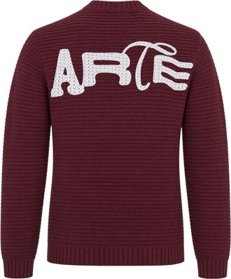 Arte Ribbed Cotton Sweater - Burgundy