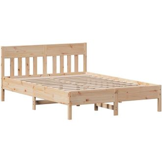 vidaXL Bed Frame without Mattress 140x200 cm Solid Wood Pine Vidaxl
