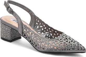 Lady Couture Donn Embellished Slingback Pump in Pewter at Nordstrom Rack, Size 12