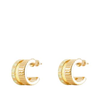 Ivi Seaside Collection Gouden Eierschaal Slot Oorbel - Dames - Oorbellen - Geel - ONE Size - Accessoires