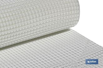 cofan Malla Plast. Cuadrada Jardin 20mm Blanco 1x25m, Rollo De Malla En Pvc En Color Blanco, El Tama&ntilde;o O Dimensi&oacute;n Del Cuadrado Es De 20 Mm De Lado. Se Vend