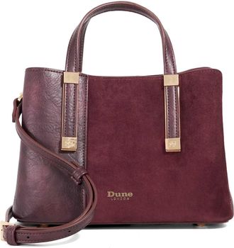 Dune London Womens Accessories Dinkydorry - Textured Tote Bag - Purple - One Size