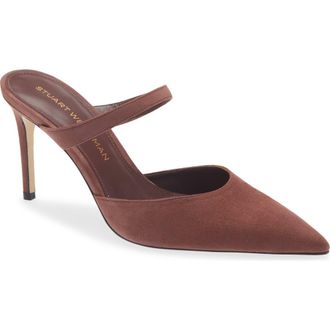 Stuart Weitzman Power Mule 85 in Brownstone at Nordstrom, Size 10.5