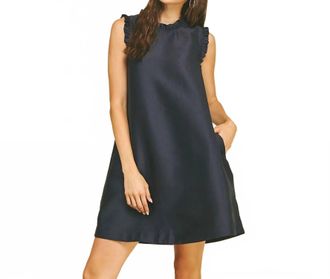 Pinch Design Nora Bow Dress In Navy