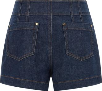 Zimmermann Womens Blue Cotton Bermuda Shorts