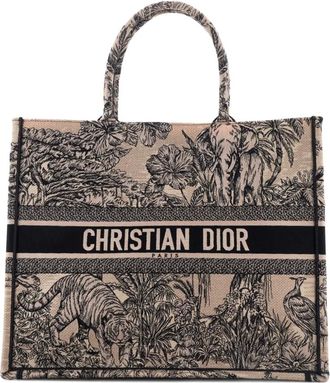 Dior Book Embroidered Canvas Large tote bag - Bruin