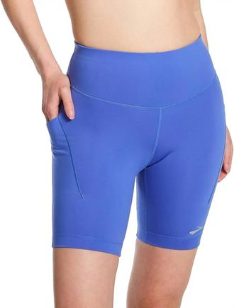 Brooks Womens Spark 8 Short Tight In Bluebell