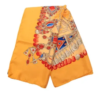 Herm&egrave;s Pre-owned Hermes Terres Precieuses Silk Scarf 90 Ladies 4LY28FAWB4VZWDK4
