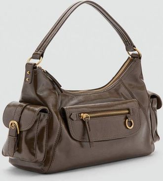 Mango Borsa spalla tasche kaki - Donna - Taglia unica - MANGO