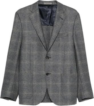 Corneliani Heren, Jassen, Grijs, Maat: 2XL Wol