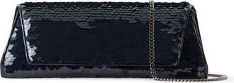 Akris Small Anouk Sequin Trapazoid East/West Clutch in Black at Nordstrom