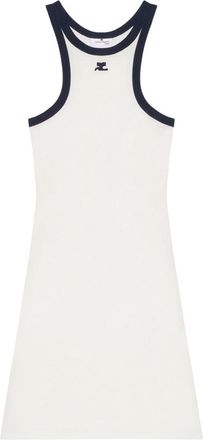 Courrèges White Cotton Scuba Dress