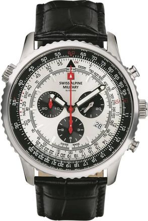Swiss Alpine Military 7078.9538 Watch - Heren - Horloges - Grijs - ONE Size - Leer - Accessoires