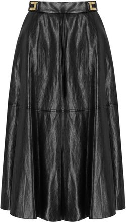 Elisabetta Franchi GONNA EFFETTO PELLE NERA ELISABETTA FRANCHI