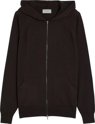 John Smedley Carty Hooded Merino Wool Jumper - Brown - Xxl