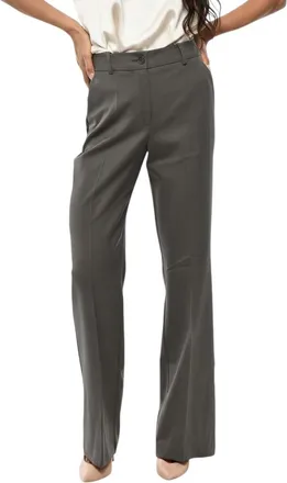 Parosh Green Tailored Flat Front Pants