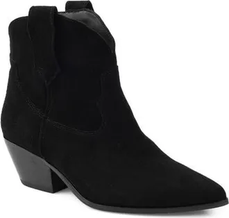 Artisan by Zigi Izzy Western Boot in Black Suede at Nordstrom, Size 11