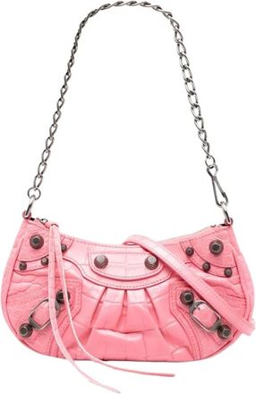Balenciaga Pre-owned Borsa a Spalla Borchiata - - Pre-owned - Donna - Rosa - ONE SIZE
