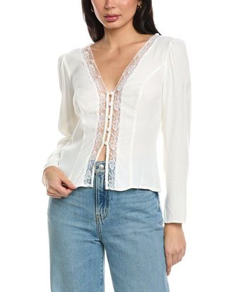 Seraphina V-Neck Button Front Blouse