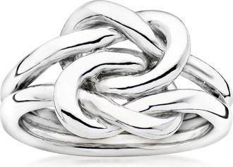 Ross-Simons Italian Sterling Silver Double Love Knot Ring