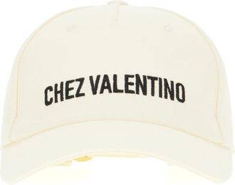 Valentino Garavani Stijlvolle Hoeden Collectie - Heren - Petten - Beige - 59 CM - Katoen - Accessoires