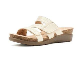 Clarks Calenne Holly Womens Wedge Shoes Cream Patent Synthetic : 5.5 B - Medium, Faux Leather