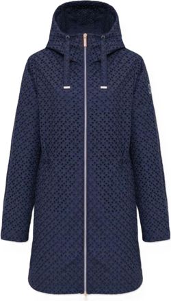Colmar Perforated Fabric Hooded Jacket with Drawstrings