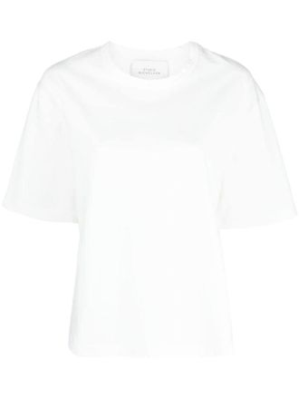 STUDIO NICHOLSON White Solid Crew Neck T-Shirt
