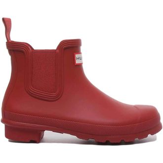 Hunter Chelsea Boots, female, Red, 5 UK, Red Chelsea Waterproof Ankle Boots