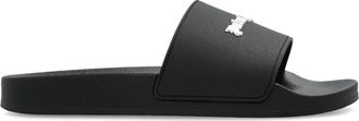 Palm Angels Sandali slides con logo - Nero