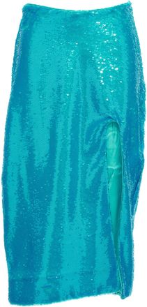 Ganni Ganni Recycled Polyester Midi Womens Skirt