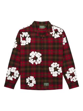 Denim Tears Stadium Wreath Red shirt - men - Cotton - L