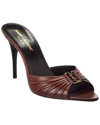 Saint Laurent Babylone 90 Leather Mule