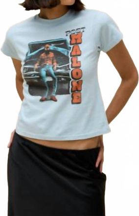 Daydreamer Post Malone Vintage Tee In Baby Blue