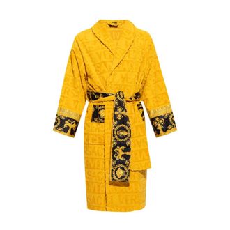 Versace Robes, male, Yellow, Size: 2XL I Love Baroque Bathrobe